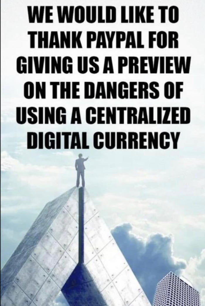 The answer is no, we will not accept a centralized digital currency.