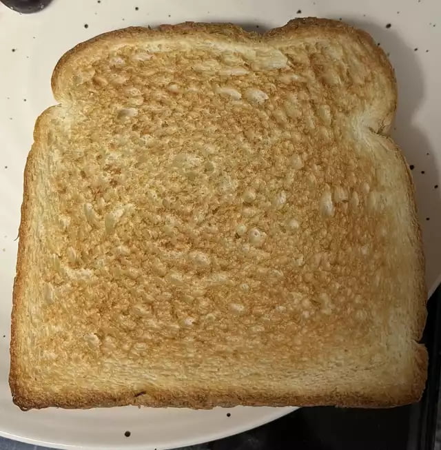 Between all the tweets here's a perfect piece of toast for you to enjoy