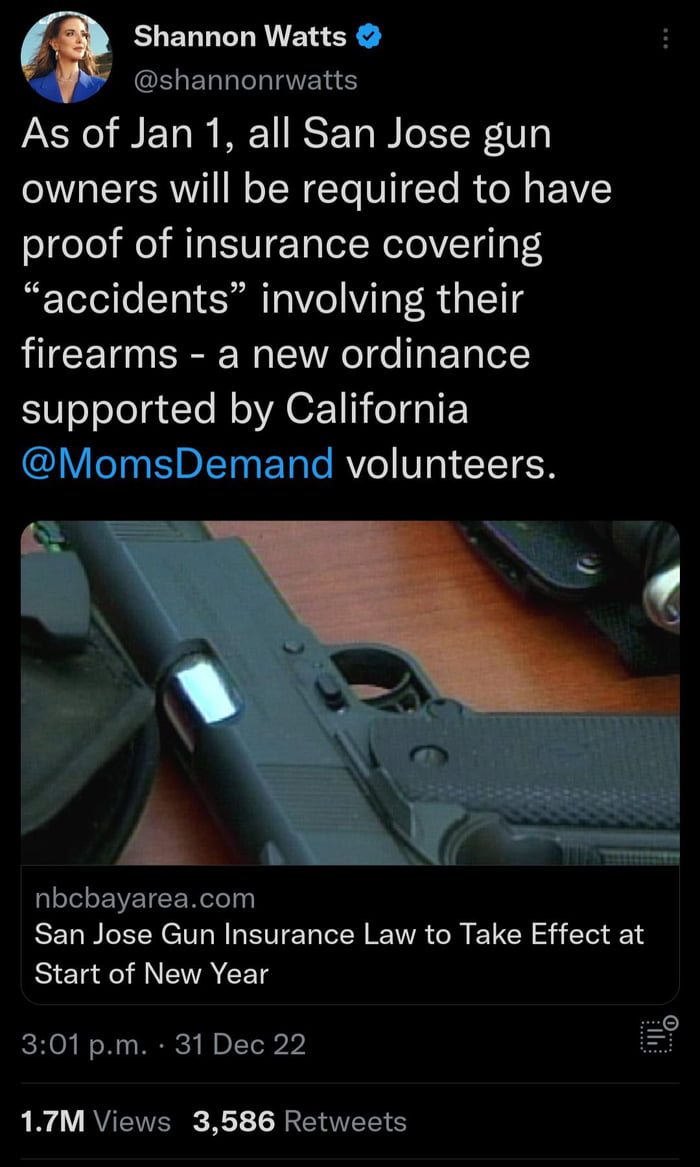 Liability insurance for gun owners! 9GAG