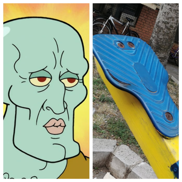 Sexy squidward find on child playground 9GAG