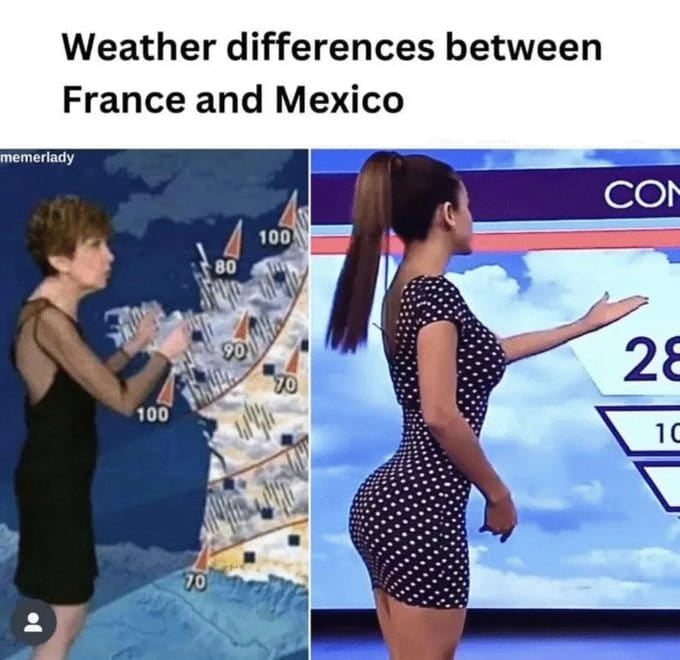 What channel is that Mexican weather girl from? Asking so i can get ...
