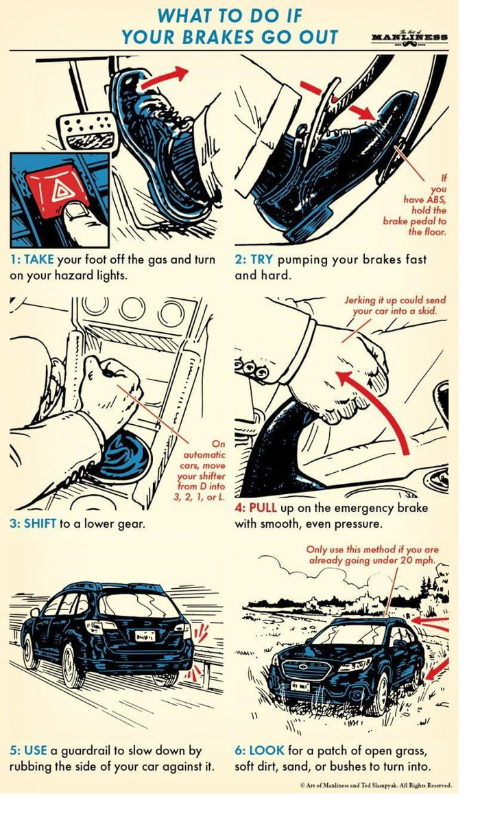 What to do if brakes go out 9GAG