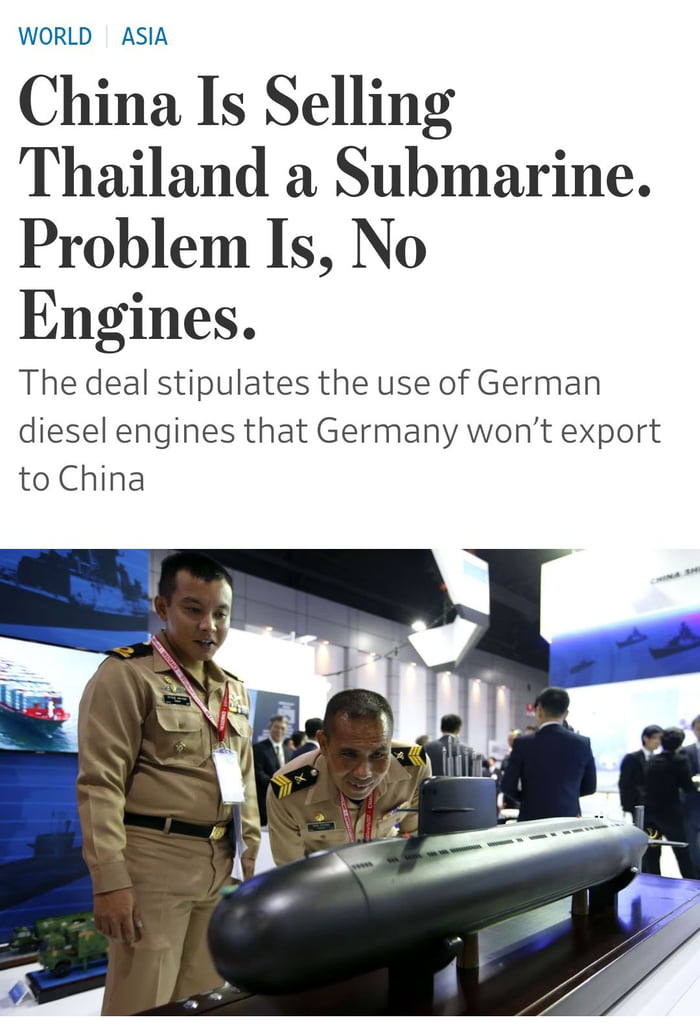 Germany Is Barring Export Of The Engines To China, Strictly Applying A ...