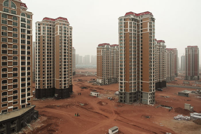 Numerous huge empty ghost towns in China speak volumes of the real estate bubble that could bring the chinese economy to its knees.