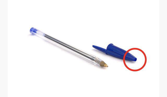 The hole in the pen cap has nothing to do with the flow of air. It is ...