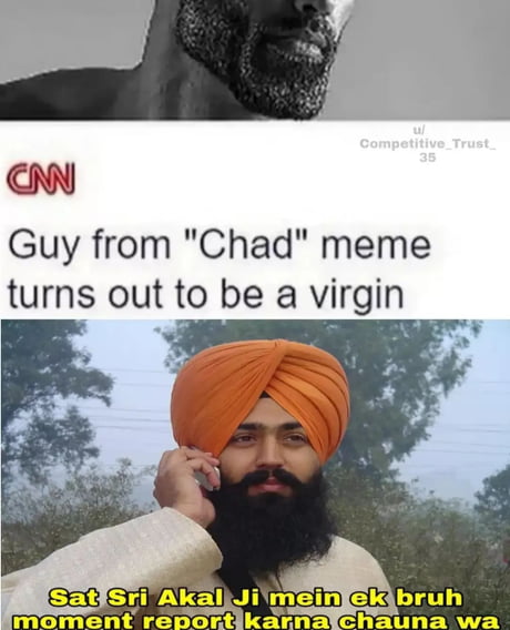 Guy from Chad meme turns out to be a virgin The Chad Virgin The