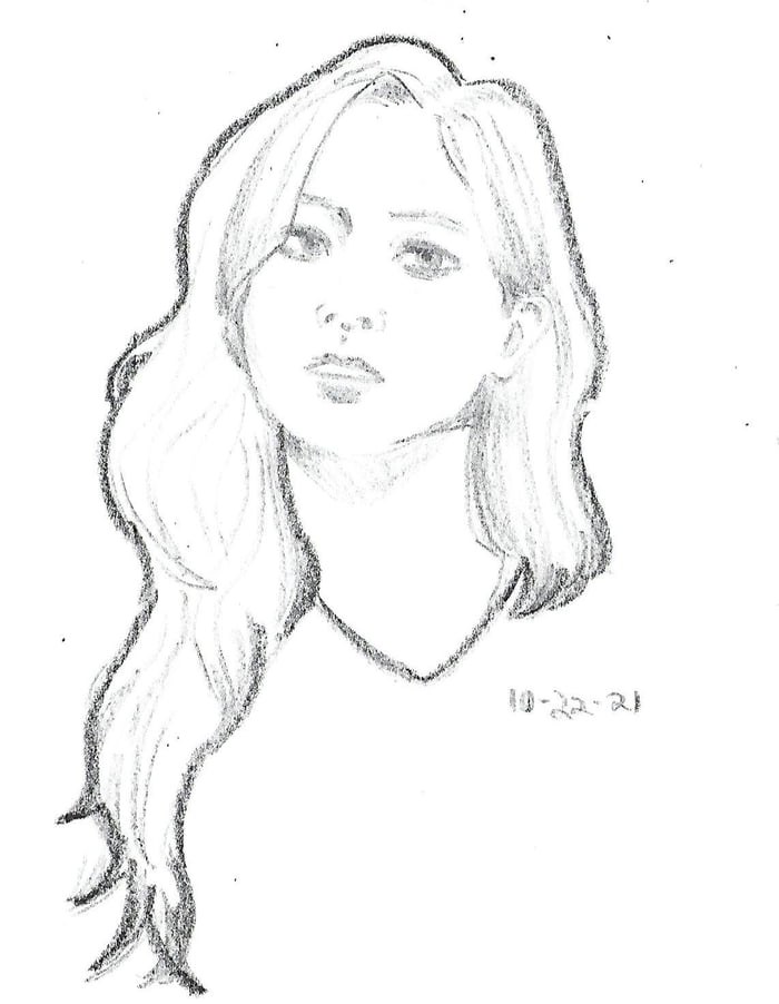 Photo : Dahyun color pencil drawing