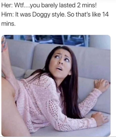 Doggy style counts for double 1
