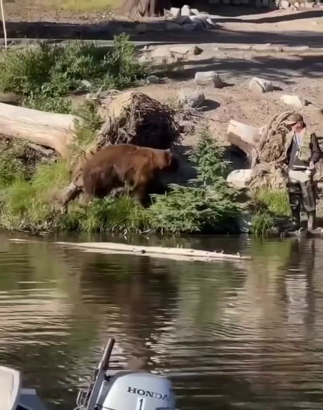 He was checking for his fishing license...chill