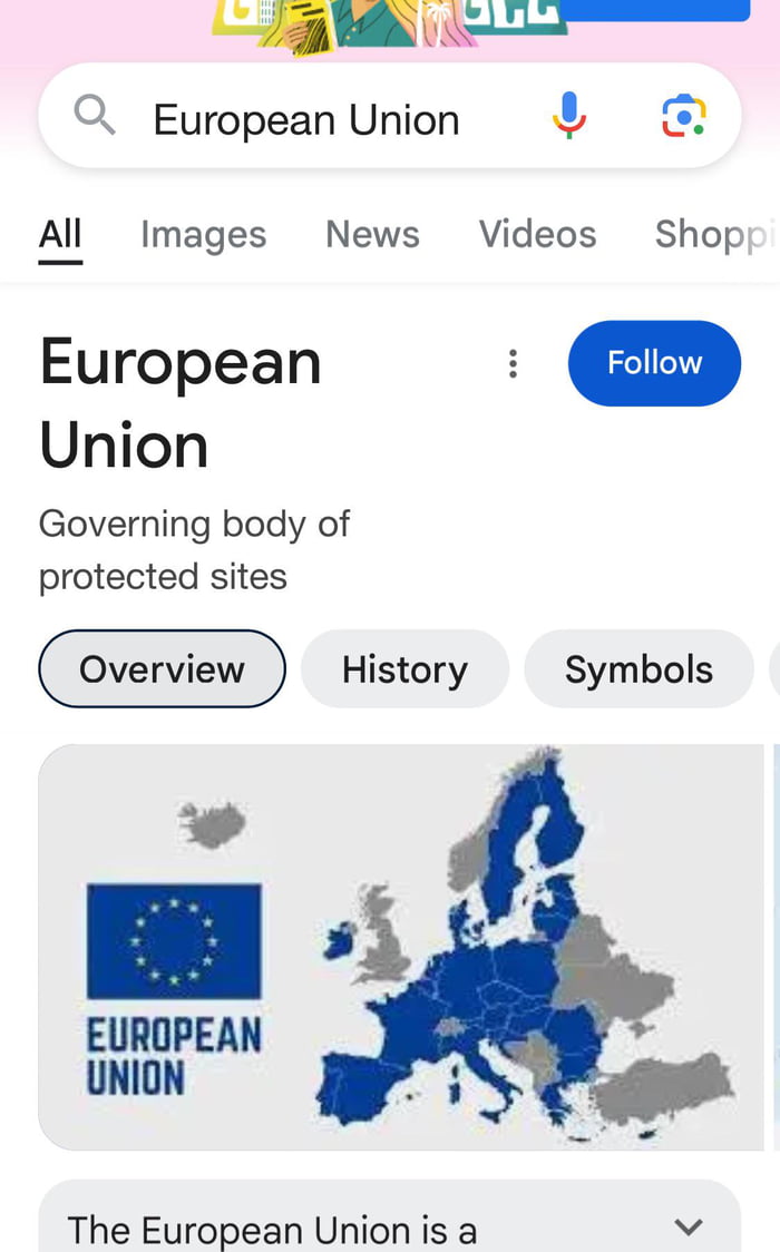 Officially Google recognizes European Union as IV Reich - 9GAG