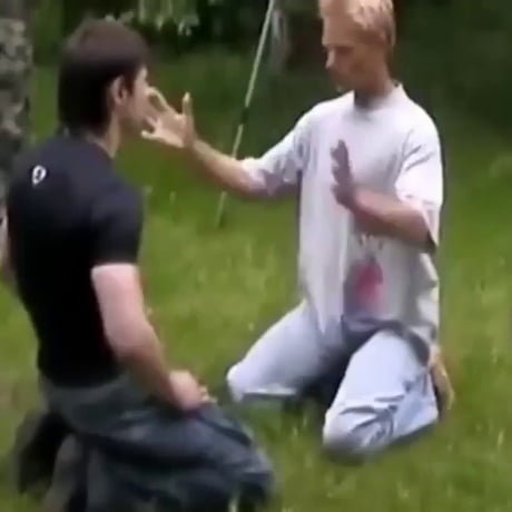 Energy Shield Master Challenges Martial Arts Expert to Hit Him in the Face