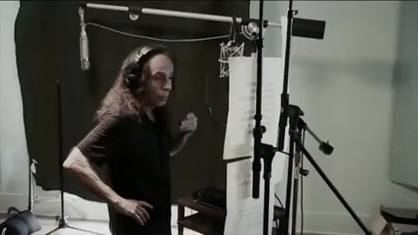 Dio nailing in the studio with single take