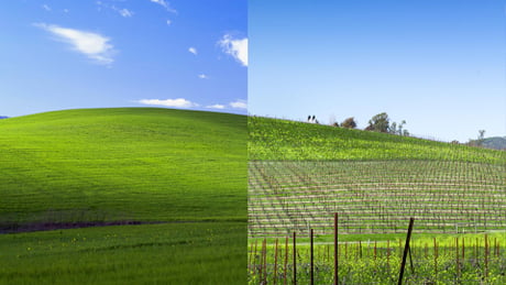 windows xp background history