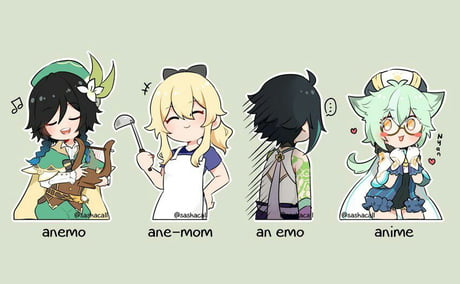 Anemo Characters In Genshin 9gag