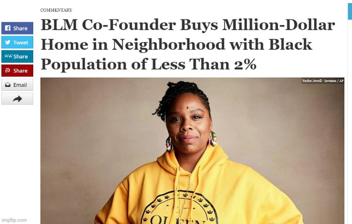 Even BLM don't wanna leave in Black Neighborhoods... SMH...
