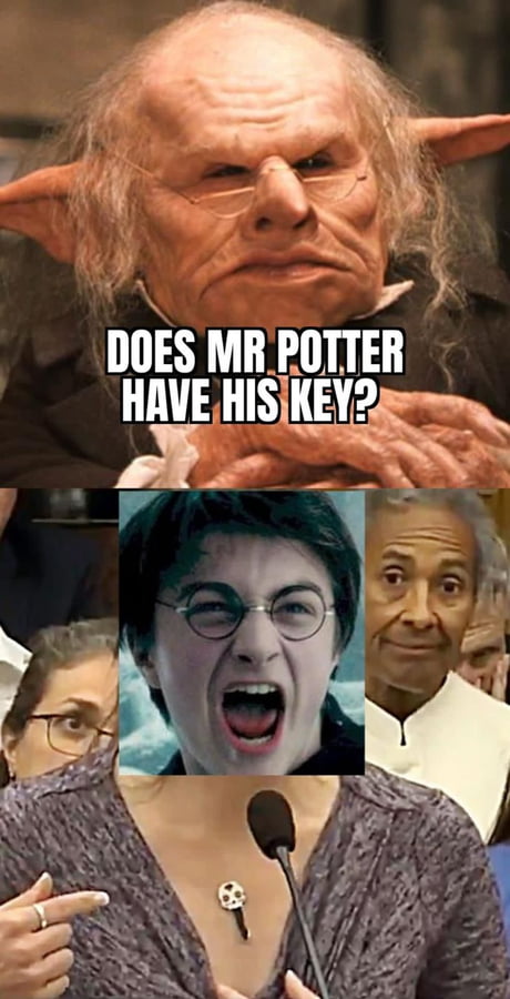 YARN, And does Mr. Harry Potter have his key?