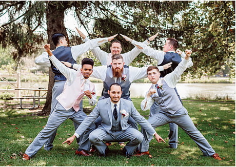 Groom Groomsmen Posing Wedding Pictures Stock Photo 563424091 | Shutterstock