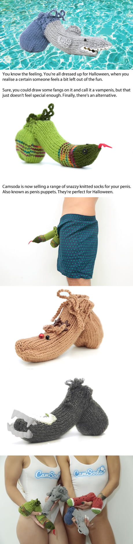 Jazzy Knitted Cock Sock Will Be The Best Halloween Costume For