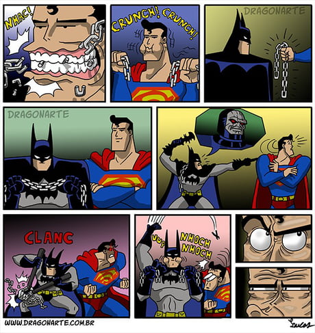 Batman and superman funny - 9GAG