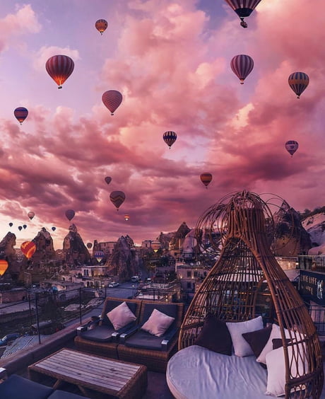 Hot air ballons in Cappadocia, Turkey