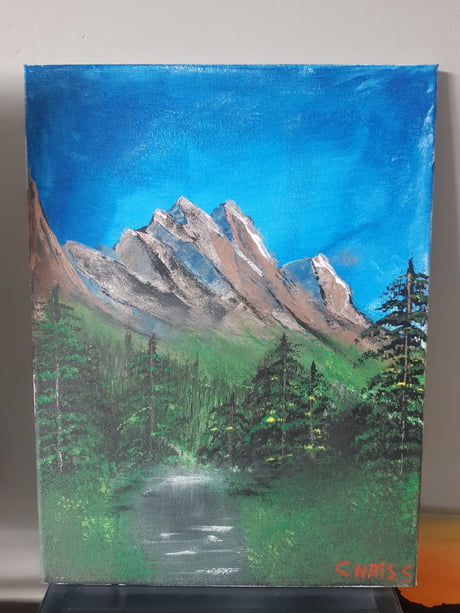 my bob ross painting