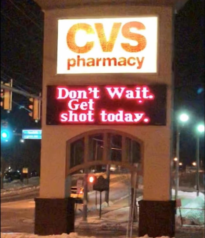 I love going to the chemist to get shot...