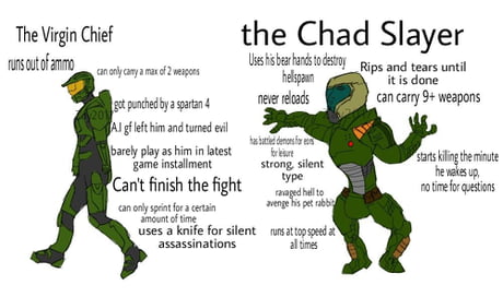 The Doom Slayer is a GIGA Chad : r/memes