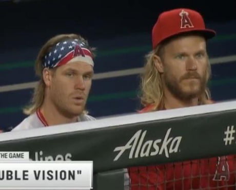 Highlight] Noah Syndergaard and David MacKinnon look like twins and the  Angels broadcast can't stop laughing : r/Baseball_Highlights