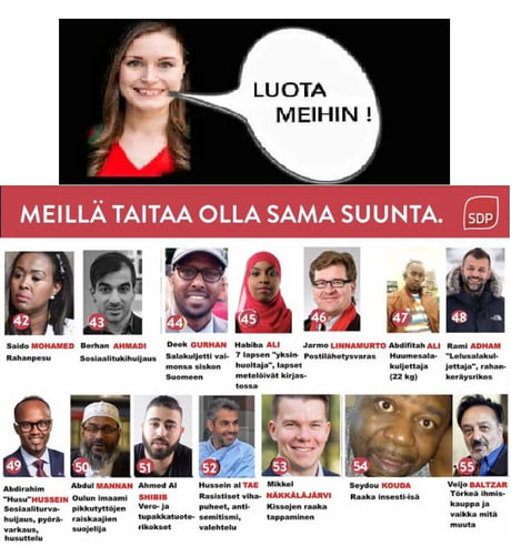 SDP, Suomen virallinen huijari puolue ja rikollisten pesä - 9GAG
