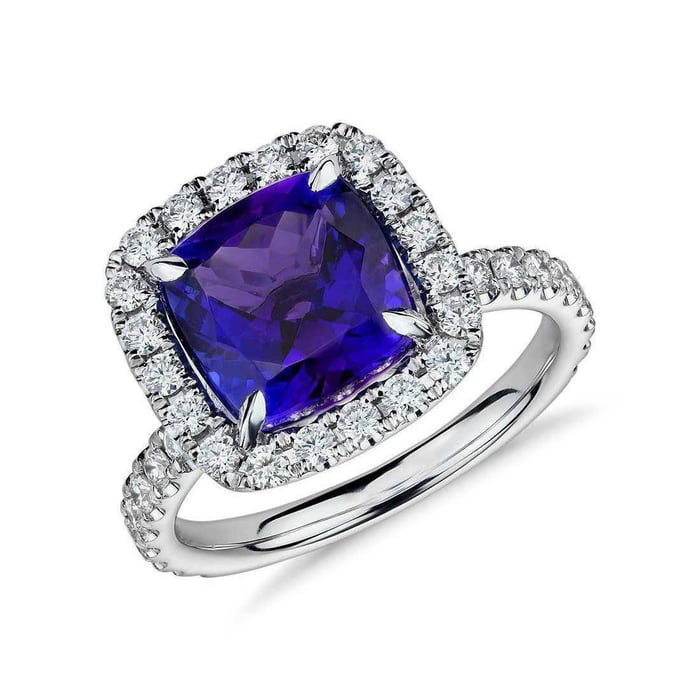 The blue gemstone Tanzanite can only be found in Tanzania, is a ...