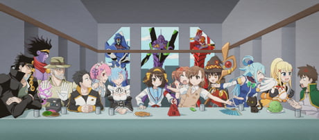 Anime Last Supper Chrome Theme  ThemeBeta