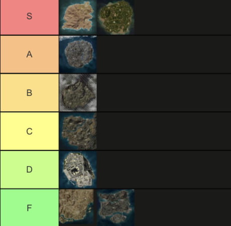 The *REAL* PUBG Map Tier list