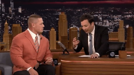 Jimmy Fallon talking to himself