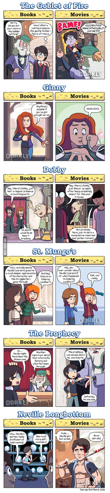 Harry Potter Books Vs Movies 9gag