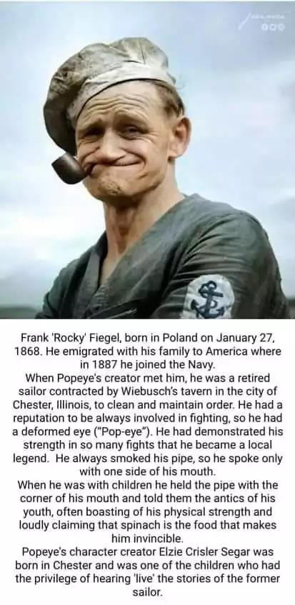 Popeye was based on a real guy - 9GAG