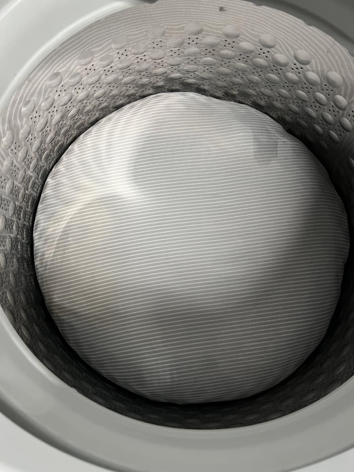 Opening the washer to find your fitted sheet giving the rest of your