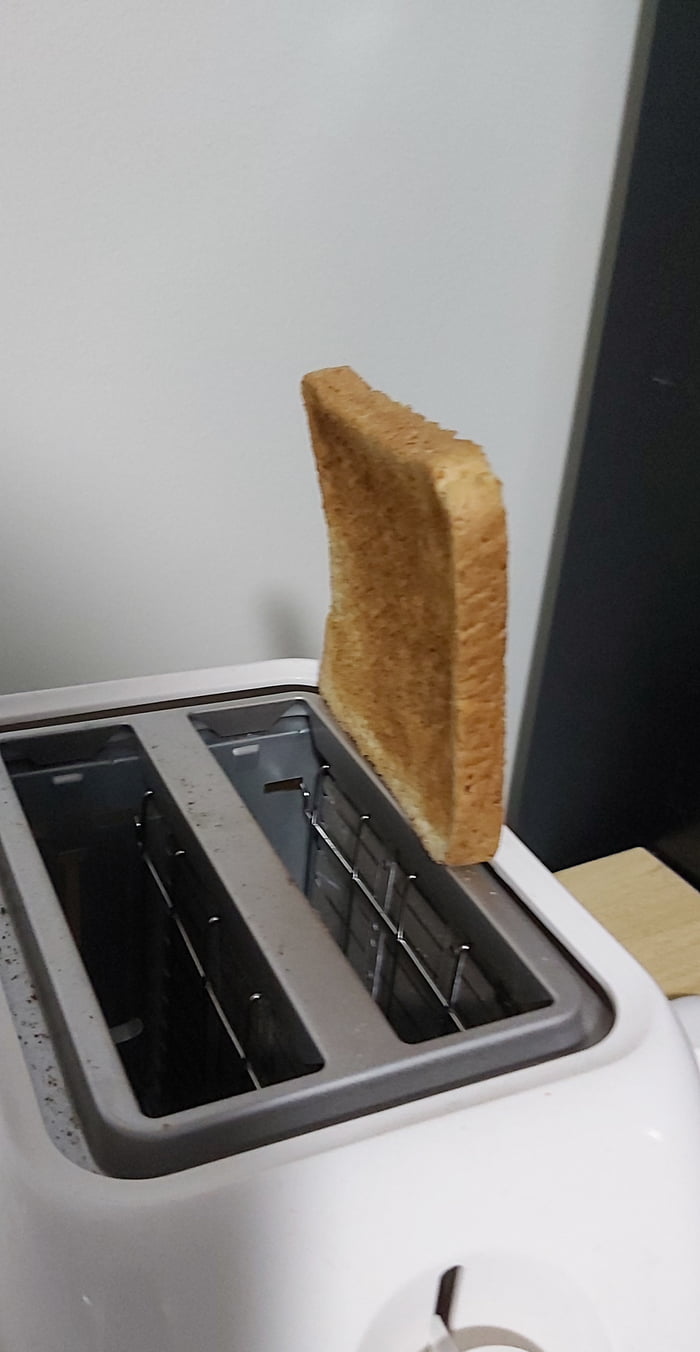 My toaster just popped and did this. A completely pointless miracle. 9GAG