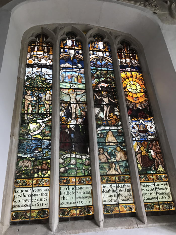 One of the oldest stained glass window in UK 9GAG