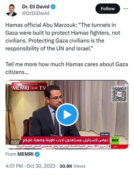If Hamas dont care of palestine why would Israel care about them