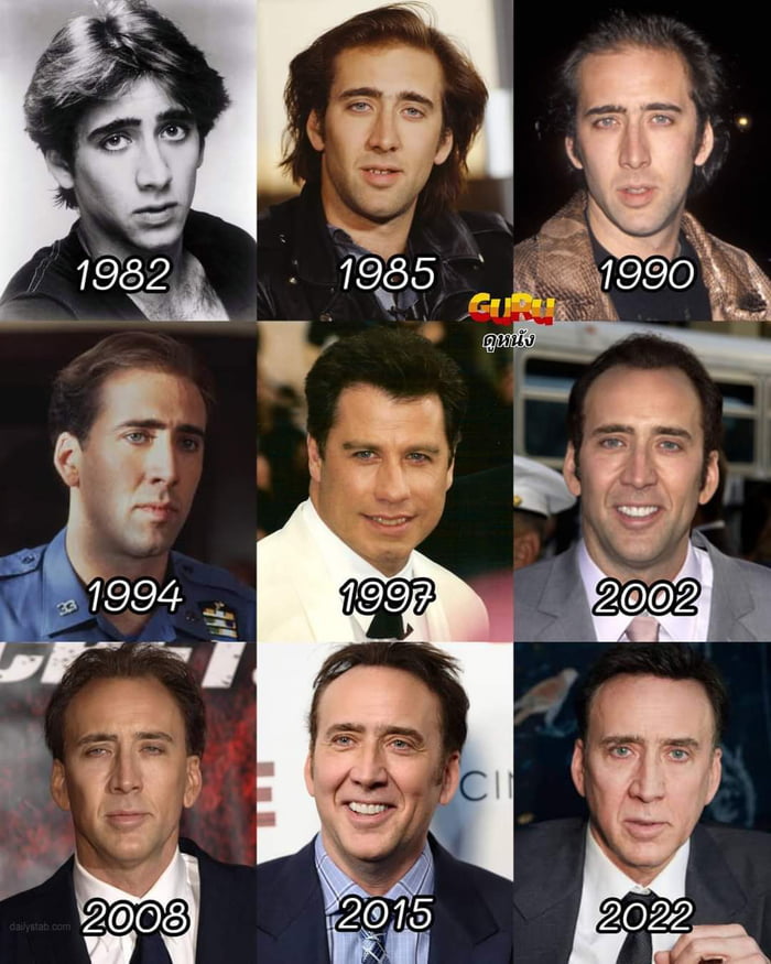Nic cage throughout the years