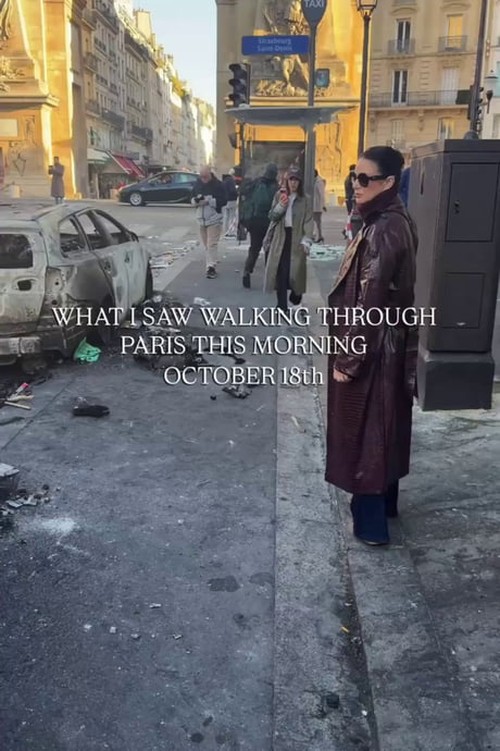 PARIS LOOKS LIKE A WAR ZONE