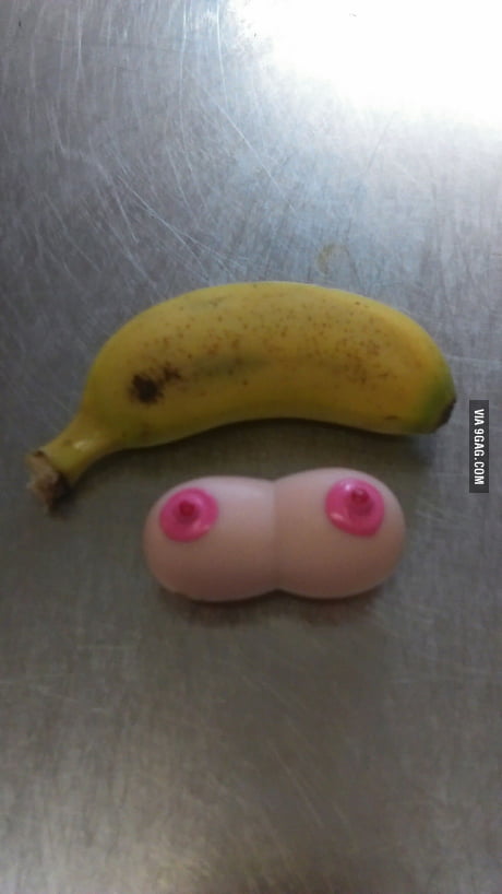 Mini boobs, mini banana for scale! - 9GAG