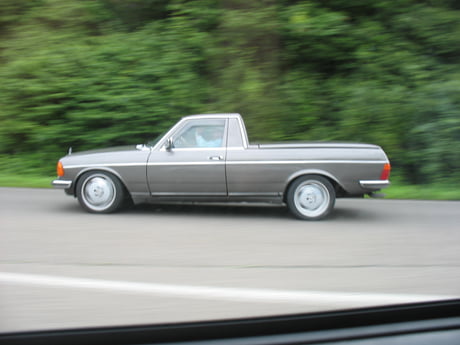 This El Camino Lookin Mercedes Complete With Matching Hard Bed Cover 9gag