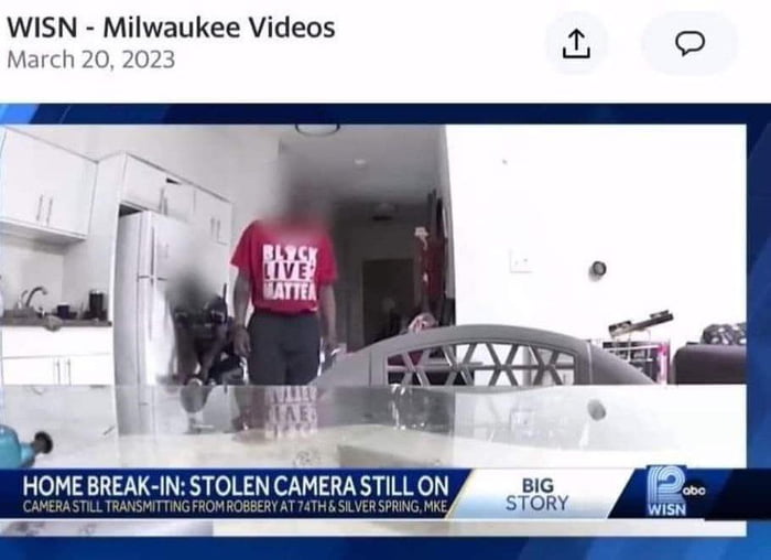 Stolen camera transmitting from burglar's home. - 9GAG