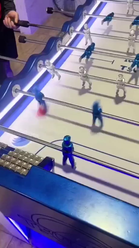 Control of a professional foosball player