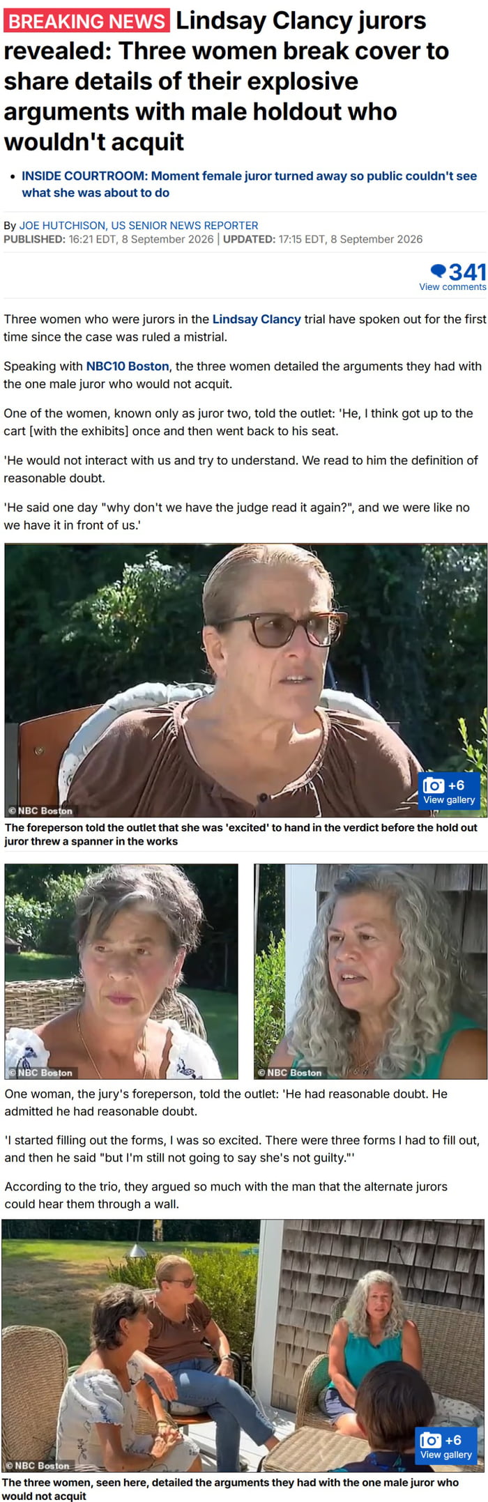 Female jurors speak out about the man who still held out after they yelled at him for days