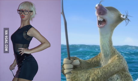 This Girl Looks Like Sid From Ice Age 9gag