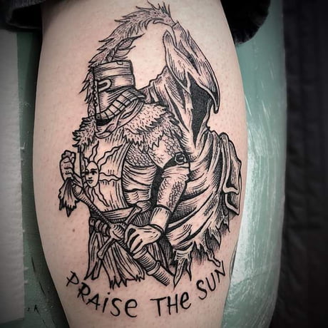 I got a warrior of sunlight tattoo  rdarksouls
