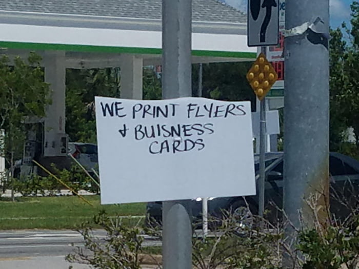 ....but not signs.
