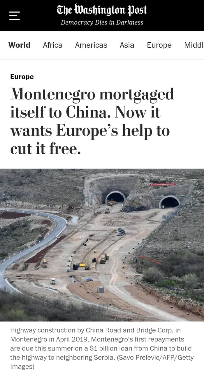 Thanks to Montenegro, China will become EU next door neighbor